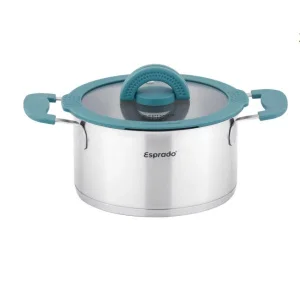 Кастрюля Esprado Morena 2,4л 18х9,5см со стеклянной крышкой нерж. сталь MORL18BE101 *1