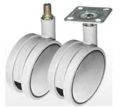 Опора колесная 80мм с болтом М10 м/х серая Россия М0181