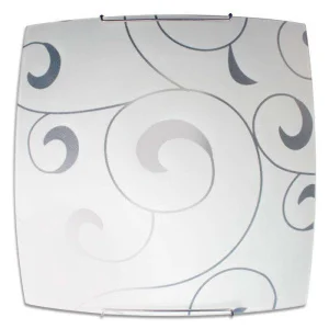 Светильник НПБ 09-60-003 "Морокко" 300х300 60Вт E27 IP20 матовый бел./клипса хром (инд. упак.) Элете