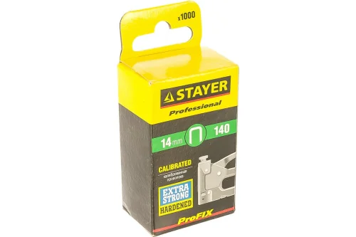 Скобы для степлера 14мм тип 140 G 11 57, калибр 20GA уп-1000шт Stayer Professional 31610-14  1