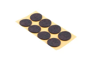 Пункт фетровый самокл. D26мм тёмный (8 шт) - пакет Tech-Krep 109157 *1