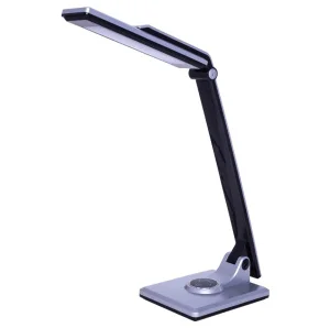 Настольная светодиодная лампа BL1203 SILVER черный, серебро Gerhort