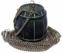 Испаритель из камня 6х4х4см "Бочонок" цепочки 3шт по 100см для бани и сауны "Банные штучки" 40220 *1/8