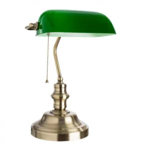 Светильник настольный A2492LT-1AB BANKER зеленый (Arte Lamp)  1
