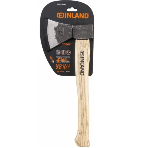 Топор кованый 800г дерев.рукоятка Finland 1722-800  1