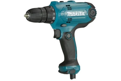 Дрель-шуруповерт сетевой Makita DF0300 320Вт,БЗП-10мм,0-450 0-1500об мин,56 21Нм,1.2кг,кор  1