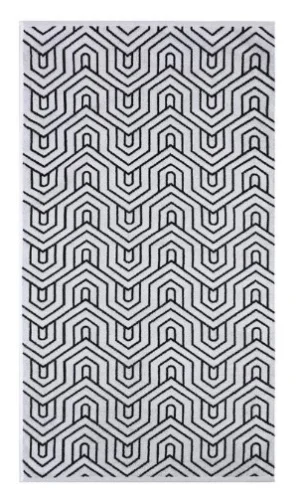 Полотенце махровое Этель  Ornament  белое на чёрном, 70х130 см, 100% хлопок, 420 гр м2 9472217  1