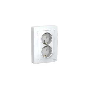 Розетка 2-м СП Blanca 16А с заземл., белая BLNRS001021 Systeme Electric