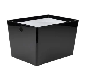 Контейнер VERSA XL, 16 л. с крышкой, цвет прозрачный черный