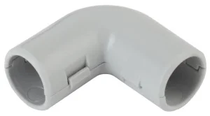 Угол 90 гр. соединительный для трубы D20мм (упак 10 шт) серый Б0036835 Эра