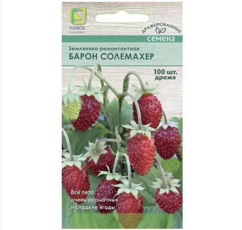 Земляника ремонтантная Барон Солемахер драже 100шт. (Поиск) R7982  1