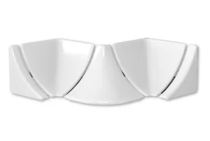 Набор комплектующих к плинтусу для столешницы Белый 001