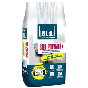 Шпаклевка белая полимерная Silk Polymer 5кг Bergauf *1/6