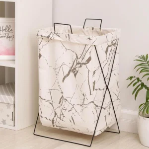 Корзина для белья складная прямоугольная "Монро", цвет белый   5477688