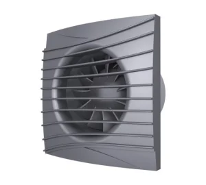 Вентилятор осевой вытяжной D100мм Silent 4C dark gray metal серый матов (Era)  16
