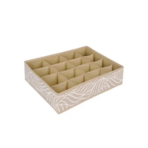 Короб-органайзер Handy Home  Листья  350х270х90мм 16 секций бежевый UC-213  1