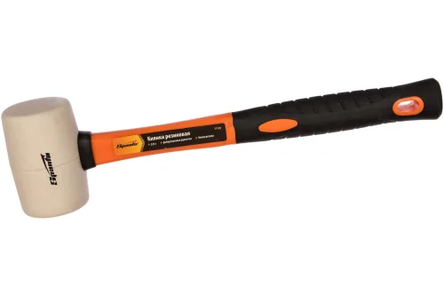 Киянка резиновая 225гр белая резина фибергласовая рукоятка Sparta 11128  1 48
