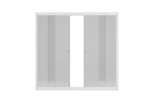 Душевая ширма "Купе" 1490х1400х65мм, матовое стекло 4мм ШСS_010821 (Метакам)