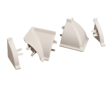 Комплект заглушек д плинтуса серый 98138 (травертин сер., кор. мозаика, гранит, равенна с-беж) 13551