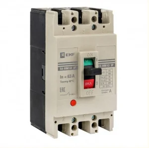 Выключатель автоматический 3п 63/63А 25кА ВА-99М PROxima mccb99-63-63m EKF
