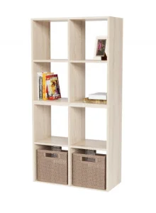 Стеллаж Герда 8 секции 1392х700х294мм сонома