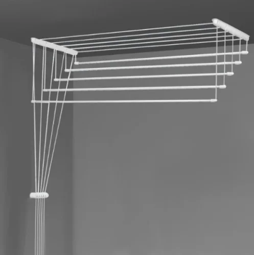 Сушилка д белья потолочная  Лиана Люкс  5-рядная шир. 1,6м белая SPP-160  1