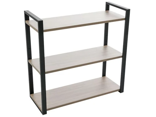 Полка Home-3 668x680x275мм вяз натуральный чёрный  1