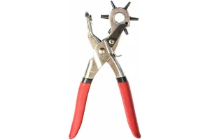 Дырокол-пробойник с револьверной головкой отверстия 2-2,5-3-3,5-4-4,5 мм Fit 67425  1