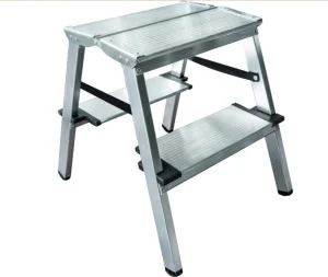 Стремянка 2 ступени алюминиевая двухсторонняя Новая Высота NV 1127 1127202