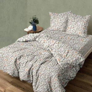 Постельное белье евро бязь Любимый дом 70х70 -2шт, 210х220, 220х24 60208-1 Гербарий н/у