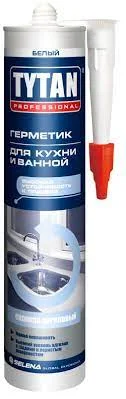 Герметик силиконакриловый д кухни и ванной Professional белый 280мл 16159 (Tytan)  12 120