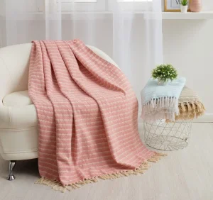 Плед Этель 150х200см Лила розовый пл310 гр/м2 100% хлопок 4934797 *1/16