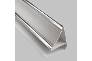 Плинтус потолочный ПВХ, СЕРЕБРО Люкс 3м.