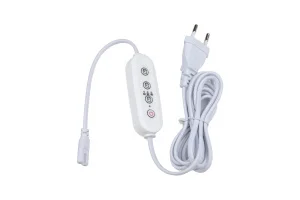 Таймер с вилкой и разъемом L,N для фитосвет-ков 220V 150W, провод 2м UST-E32 WHITE 2м Uniel