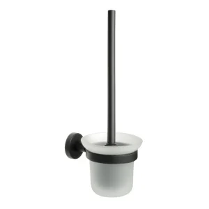 Ерш для туалета с подставкой Fixsen Сomfort Black FX-86013 настенный стекло черный