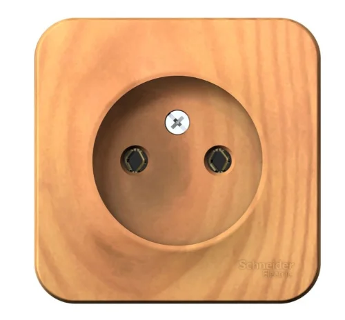 Розетка 1-м ОП  Blanca  16А IP20 250В без заземл. без защ. шторок с изолир. пластиной ясень BLNRA000