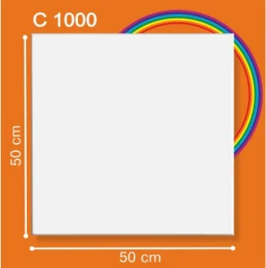 Плита потолочная экструдированная белая серия Декор С 1000 1уп=2м2