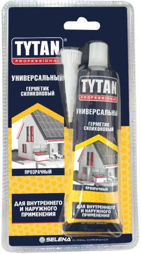 Герметик силиконовый универсальный Professional прозрачный 85мл 22605 (Tytan)  60 (-30)