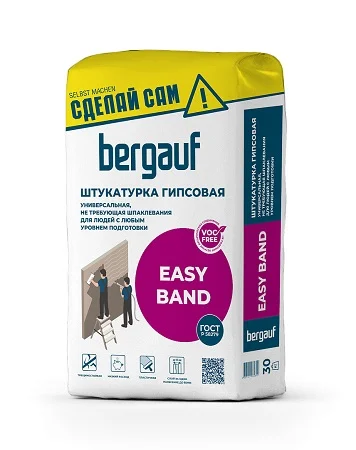 Easy Band Штукатурка гипсовая  универсальная 30 кг 1уп = 49 шт Easy Band Штукатурка гипсовая  универсальная 30 кг 1уп = 49 шт