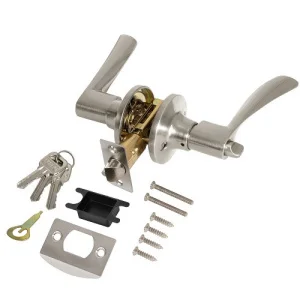 Ручка-защелка PUNTO DK610/BL SN-ET 49547 с фиксатором матовый никель