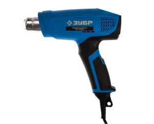 Фен строительный Зубр ФТ-П1800 технический насадки 4шт 350/550 л/мин 1800Вт *1