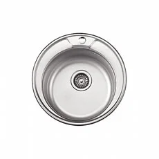 Мойка нерж. сталь глянцевая 580х480х170мм толщ. 0,8мм с сифоном L84949-6 (Ledeme)  1 10