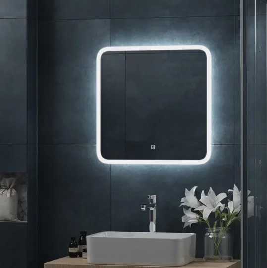 Зеркало с подсветкой Agata Bruno LED 600x600мм с сенсором ЗЛП164 (ЗЛП2164)