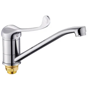 Смеситель для кухни одноручный с длинным изливом хирургический Ligeya L4905