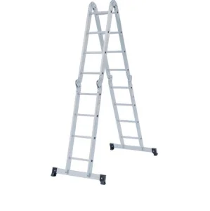 Лестница-трансформер 4 ступени 4 секции ширина 340мм алюминиевая Новая Высота NV 1320 1320404