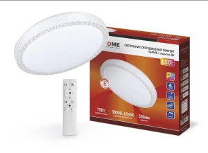 Светильник светодиодный Comfort Saphir 75Вт 3000-6500К с пультом ДУ 4690612035123 In Home