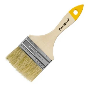 Кисть плоская натур.щетина ,дер.ручка ,75мм уп=12шт Кисть плоская натур.щетина ,дер.ручка ,75мм уп=12шт