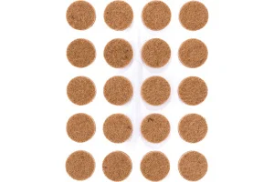 Пункт фетровый самокл. D18мм тёмный (20 шт) - пакет Tech-Krep 109151 *1