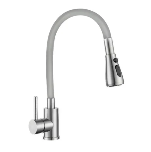 Смеситель д кухни одноруч. серый Neosteel 3241609SSG (Gross Aqua)  1