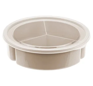 Менажница с крышкой 3 секции (3*300мл) капучино